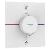 Baterie podtynkowe - HANSGROHE 15578700 ShowerSelect Comfort E Bateria termostatyczna, podtynkowa do 2 odbiorników ze zintegrowanym systemem zabezpieczającym zgodnie z EN 1717 Biały Matowy - miniaturka - grafika 1
