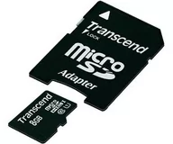 Karty pamięci - Karta pamięci TRANSCEND TS8GUSDU1, MicroSDHC, 8 GB + adapter - miniaturka - grafika 1