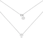 Biżuteria religijna - Srebrny naszyjnik z krzyżykiem - miniaturka - grafika 1