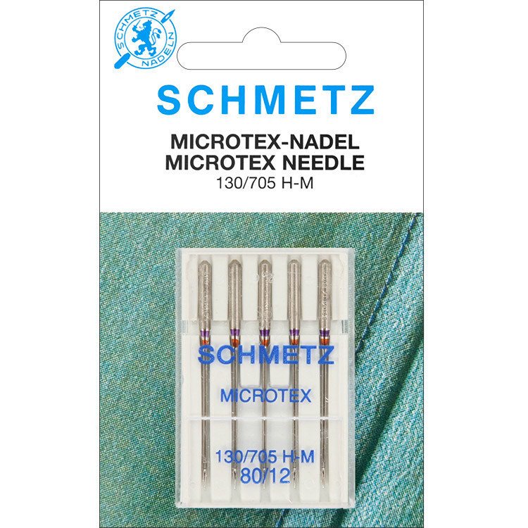 130/705 H-M VCS Igły do jedwabiu i mikrofazy SCHMETZ do maszyn domowych, 5szt.x80