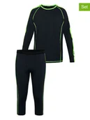 Kalesony - Chiemsee 2-częściowy zestaw bielizny sportowej w kolorze czarno-zielonym - miniaturka - grafika 1