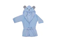 Szlafroki dla dzieci - UVIE Ciepły polarowy szlafrok dziecięcy niebieski Soft - miniaturka - grafika 1