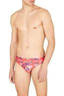 Kąpielówki męskie - Emporio Armani Męskie majtki męskie All Over Logo Low Swim, koralowy, 54 - miniaturka - grafika 1