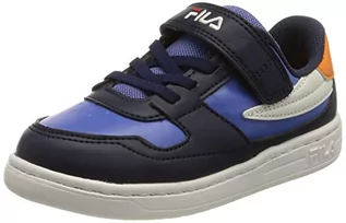 Buty dla chłopców - FILA Chłopięce sneakersy Fxventuno Velcro TDL, Medieval Blue Tangelo, 23 EU - grafika 1