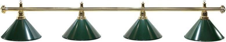 Lampa sufitowa Tournament Champion Lampa bilardowa Elegance 4 klosze zielone