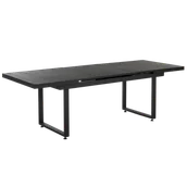 Stoły - Stół ogrodowy rozkładany 180/240 x 90 cm czarny VALCANETTO - miniaturka - grafika 1