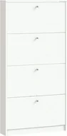 Szafki na buty - Escape szafka na buty z 4 drzwi, szerokość 75 cm, wysokość 148 cm, biały. - miniaturka - grafika 1