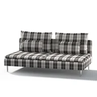Pokrowce na meble - Dekoria pl pl Pokrowiec na moduł Söderhamn 3-osobowy krata czarno-biała 186 x 99 x 83 cm Edinburgh 1006-115-74 - miniaturka - grafika 1