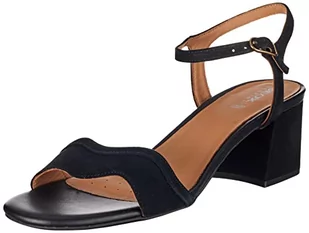 Geox Sandały damskie D New Eeraklia 50, czarne, 36 EU, czarny, 36 EU - Sandały damskie - miniaturka - grafika 1