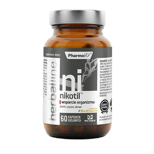 PHARMOVIT Pharmovit Herballine Nikotin 60 kapsułek - Suplementy naturalne - miniaturka - grafika 1
