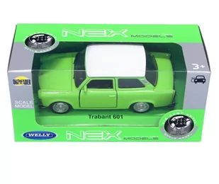 Welly 1:39 Trabant 601 -Zielony Z Białym Dachem - Samochody i pojazdy dla dzieci - miniaturka - grafika 1