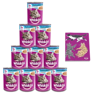 Whiskas Puszka Tuńczyk w Galarecie 400g - Mokra karma dla kotów - miniaturka - grafika 2