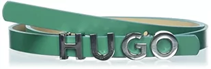 HUGO Pasek damski, Ciemnozielony 308, 90 - Paski - miniaturka - grafika 1