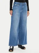 Spodnie damskie - Guess Jeans Jeansy W5YA0O D0022 Niebieski Regular Fit - miniaturka - grafika 1