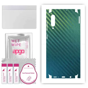 Folia naklejka skórka strukturalna na TYŁ+BOKI do Samsung Galaxy A50s -  Carbon Kameleon CAKA1 - apgo SKINS - Szkła hartowane na telefon - miniaturka - grafika 1