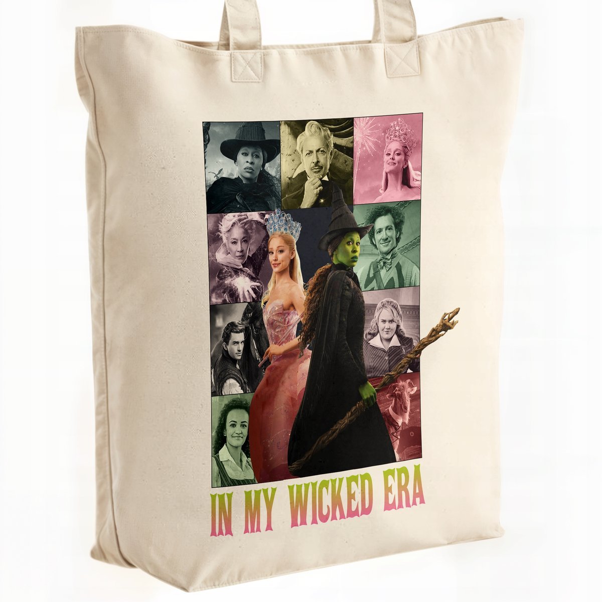 Torba bawełniana Premium Wicked For Good Oz Elphaba Glinda Dla Fanów