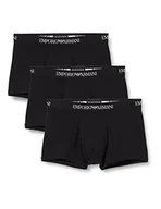 Spodenki damskie - Emporio Armani Męskie szorty retro 11610cc722, czarne (Nero/Nero/Nero 21320), rozmiar XL, czarny, XL - miniaturka - grafika 1