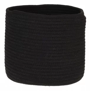 Osłonka na doniczkę bawełniana czarna 20 cm - Dekoracje domu - miniaturka - grafika 1