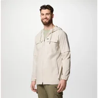 Kurtki męskie - Męska wiatrówka Columbia Skien Valley™ Hooded Long sleeve Shirt Rozmiar: M / Kolor: beżowy - miniaturka - grafika 1