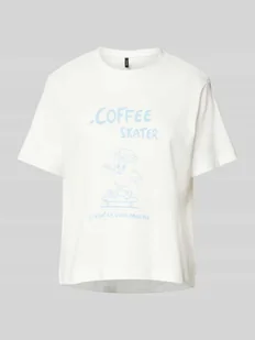 T-shirt o kroju comfort fit z czystej bawełny model ‘SONYA METTE’ - Koszulki i topy damskie - miniaturka - grafika 1