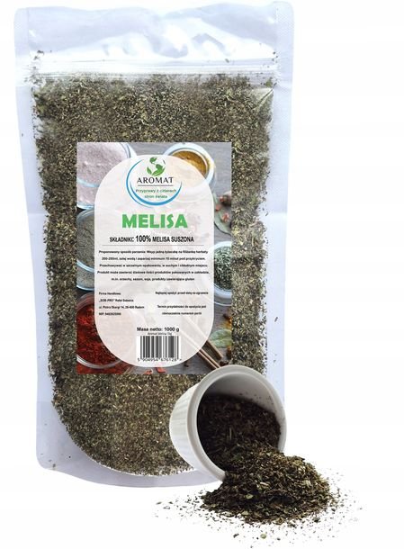 Melisa Suszona Herbata Ziołowa Liść 1kg Sen Relaks 1000g Jakość