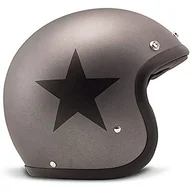 Kaski motocyklowe - DMD Kask motocyklowy, unisex, brokat, gwiazda, szary, L - miniaturka - grafika 1