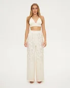 Spodnie sportowe damskie - Wiskozowe spodnie VEZIA - miniaturka - grafika 1