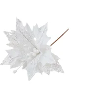 Ozdoby bożonarodzeniowe - Poinsecja na piku 27 cm mix - miniaturka - grafika 1