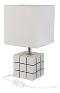 Lampy stojące - Biała lampka nocna dziecięca kostka - S187 Felso - miniaturka - grafika 1