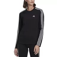 Koszulki i topy damskie - Koszulka adidas Sportswear Essentials 3-Stripes Long Sleeve HF7261 - czarna - Adidas - miniaturka - grafika 1