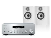 Zestawy stereo - Yamaha R-N600A (srebrny) + 607 S3 (biały) - miniaturka - grafika 1