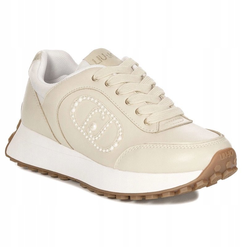 Liu Jo Sneakersy Damskie Na Platformie Kremowe BA5001-PX181 r.37
