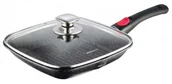 Patelnie - Grillowa patelnia z przykrywką i odpinaną rączką W0-E82 - miniaturka - grafika 1