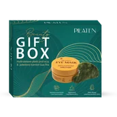 Waciki, płatki i patyczki kosmetyczne - Pilaten Zestaw (Płatki pod oczy + Kamień Gua Sha do masażu twarzy) - miniaturka - grafika 1