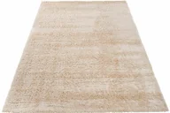 Dywany - Beżowy Prostokątny Dywan Shaggy D7-D82 - miniaturka - grafika 1