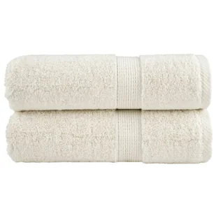 vidaXL Ręczniczki premium SOLUND, 2 szt., kremowe, 30x50 cm, 600 g/cm² - Ręczniki - miniaturka - grafika 1
