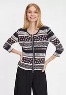 Kurtki damskie - Betty Barclay Damska kurtka Maria Shirt, ciemnoniebieska/brązowa, 48 - miniaturka - grafika 1