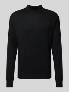 Sweter z dzianiny ze stójką model ‘CORE’ - Swetry męskie - miniaturka - grafika 1