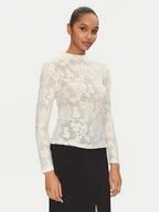 Bluzki damskie - Morgan Bluzka 251-TEVORA Écru Slim Fit - miniaturka - grafika 1