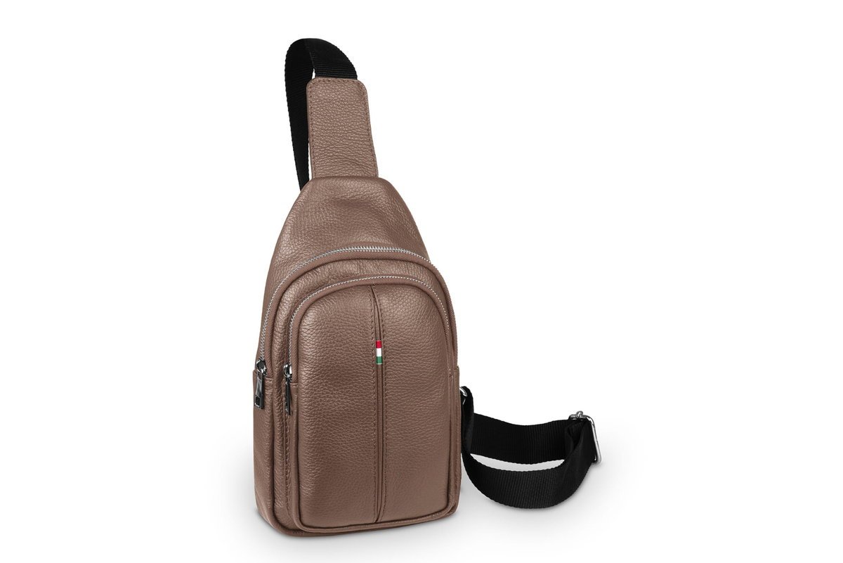 Plecak Skórzany Vera Pelle Prezza Brązowy