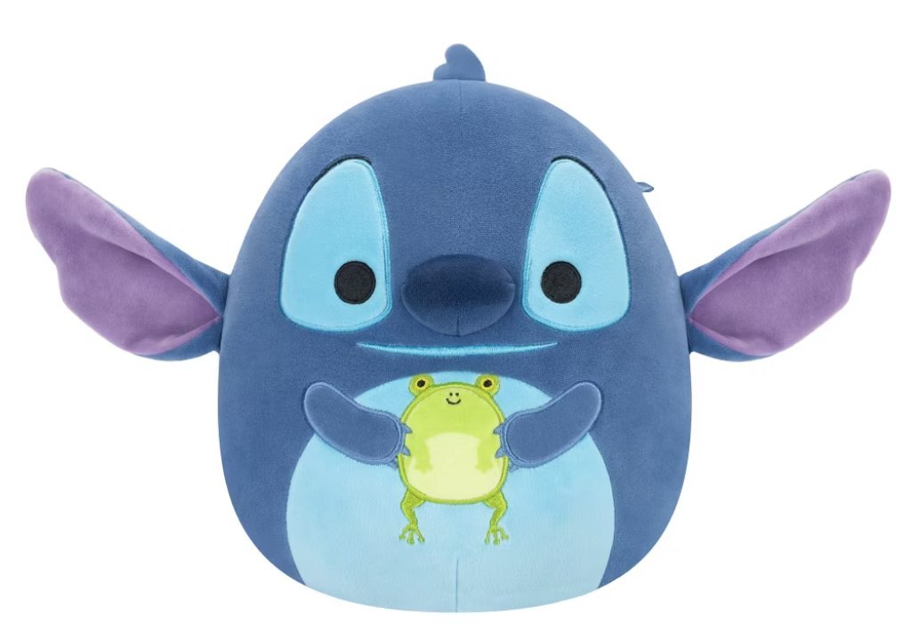 Squishmallows SQDI01087 Maskotka Stitch z żabą