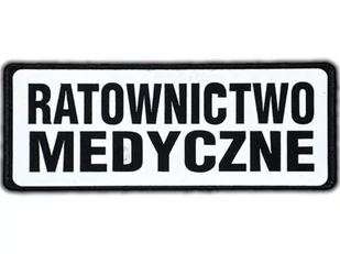Emblemat Ratownictwo Medyczne Odblaskowy Na Rzepie 13 X 5 Cm Nowy - Odzież medyczna - miniaturka - grafika 1
