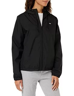 Kurtki damskie - Vans Damska kurtka z kapturem Kassle Windbreaker 66, czarna, L, Czarny, L - grafika 1