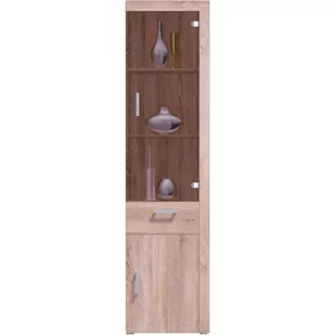 Witryna 1D1W1S Damis Mebel Bos Dąb Sonoma - Witryny - miniaturka - grafika 1