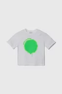 Koszulki dla chłopców - Marc Jacobs t-shirt bawełniany dziecięcy kolor biały z nadrukiem - miniaturka - grafika 1