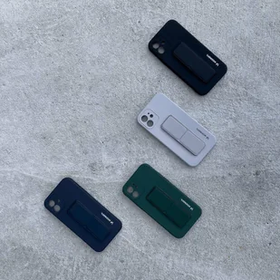 Wozinsky Kickstand Case elastyczne silikonowe etui z podstawką Samsung Galaxy A72 4G czarny - Etui i futerały do telefonów - miniaturka - grafika 9