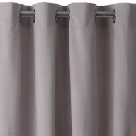 Zasłony - Zasłona welwetowa PIERRE 140x270 srebro na przelotkach, - miniaturka - grafika 1