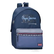 Plecaki szkolne i tornistry - Pepe Jeans Seldon Plecak szkolny na laptopa 15,6 cala Czarny 31x44x17,5 cm Poliester by Joumma Bags, Czarny (Black), Talla única, plecak szkolny - miniaturka - grafika 1