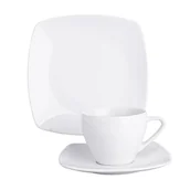 Serwisy do kawy i herbaty - MARIAPAULA MODERNA KWADRATOWA BIAŁA ZESTAW DO KAWY 6/18 - miniaturka - grafika 1