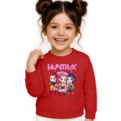 Bluzy dla dziewczynek - BLUZA DZIECIĘCA KPOP DEMON HUNTERS HUNTRIX 104 BAWEŁNIANA JAKOŚĆ - miniaturka - grafika 1